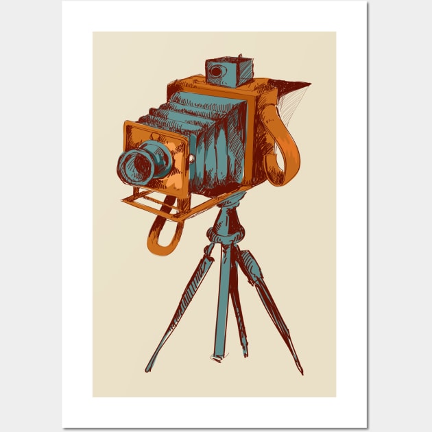 Vintage Tripod Wall Art by Seelie7